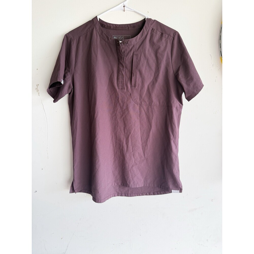 Dark Brown Medium Figs Scrub Top